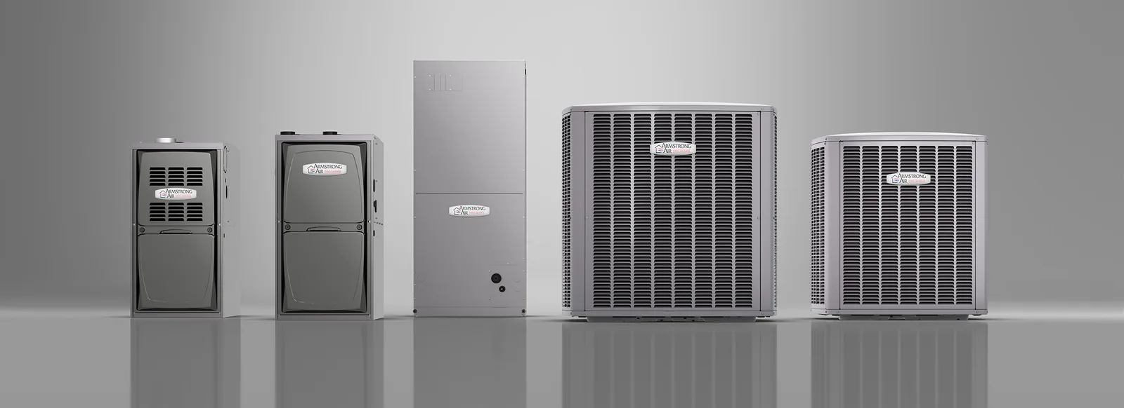 Armstrong Air furnaces, air handler and outdoor air conditioner condensers